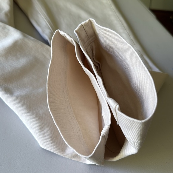 Everlane The Slim Leg Crop Pants Cream Colored - Picture 9 of 17